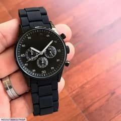 UNIQUE BLACK WATCH. ( FREE DELIVERY ALL PAK