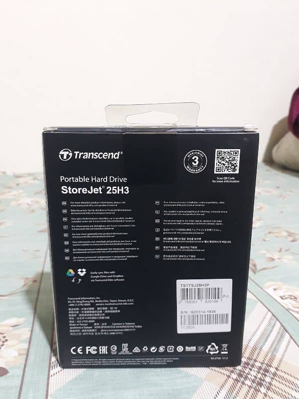 Transcend 1TB external potable hard drive USB 3.1 Gen  FOR SALE 1