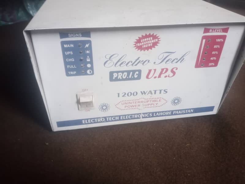 24v UPS 1200 watt   2x175 ah batteries 3 month used 2 exide185 3