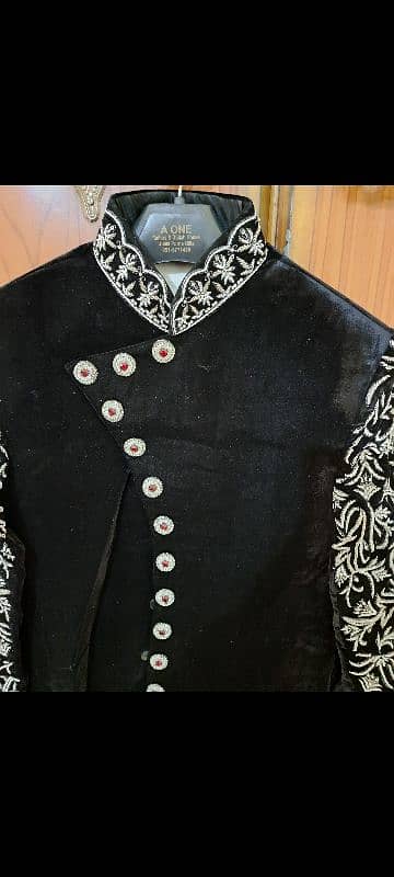 micro velvet sherwani 1