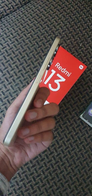 Redmi 13  sandy gold almost new open box 3