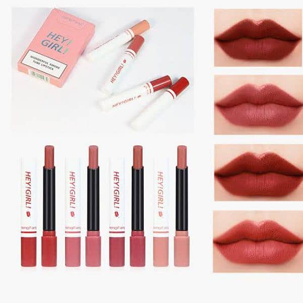 HENG FANG  Smoke Tube Matte Lipstick mini / 6 Pcs FREE DELIVERY 1