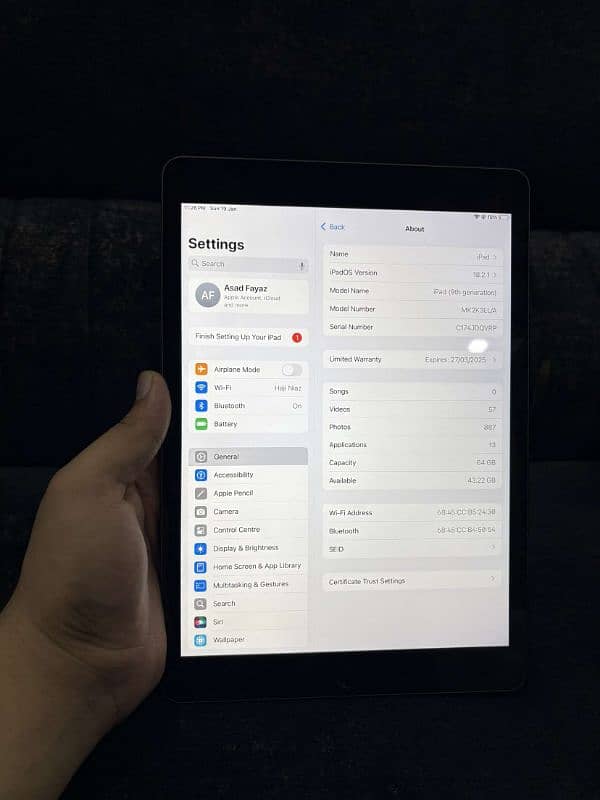 Apple IPad 9th Generation 64Gb All Ok Gray Color Like New 1