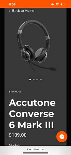 Accutone Mark III Converse 6 Headset