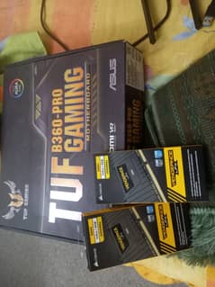 Asus TUF B360-PLUS GAMING With i5-8400 installed and VENGEANCE® LPX 8G