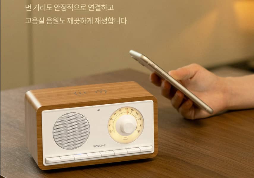 ROYCHE Retro/Bluetooth Speaker Wireless Charging BTS-610WC 6