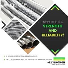 GI Flexible Pipes | EMT Conduit Pipes | Pipes and Accessories