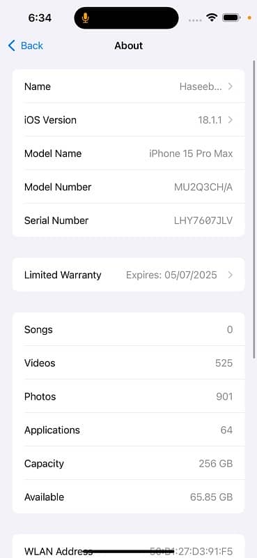 iphone 15 pro max non pta 256 7