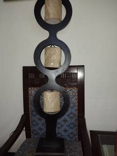 chairs set and lamp stand