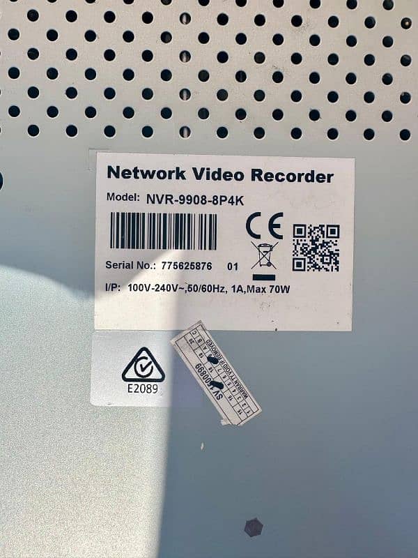 network video recorder 8 channel 4k 2