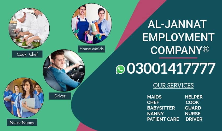 Provide Maid , Driver, Helper, Couples, Patient Care, Cook Available 0