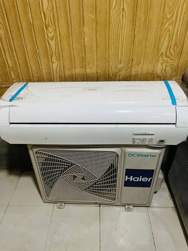 Haier DC inverter heat and cooling good 1 ton 0