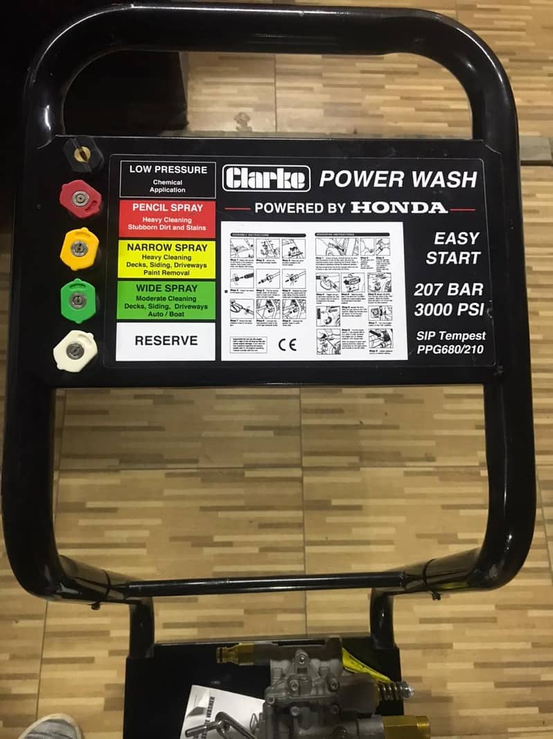 Pressure washer Honda Clarke company 5