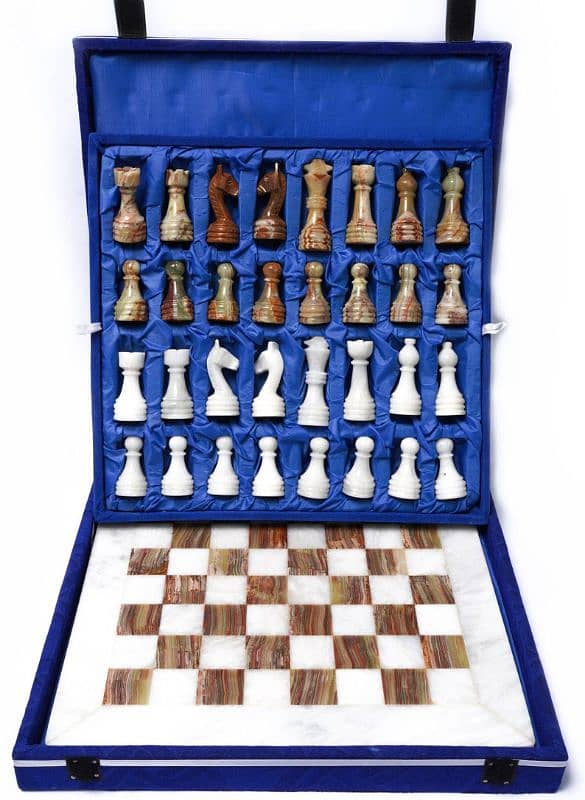 Marble Chess Set 12" 3