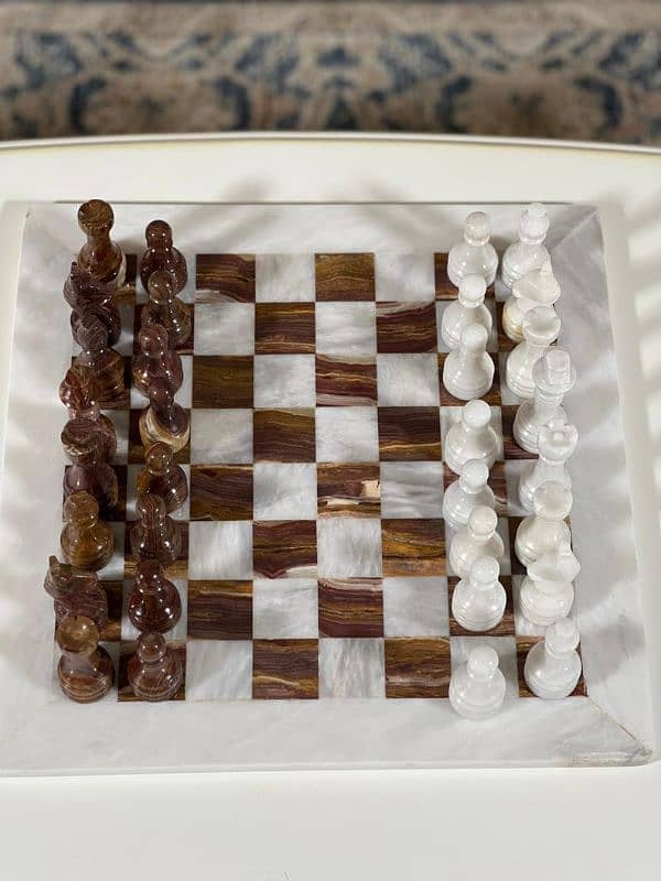 Marble Chess Set 12" 4