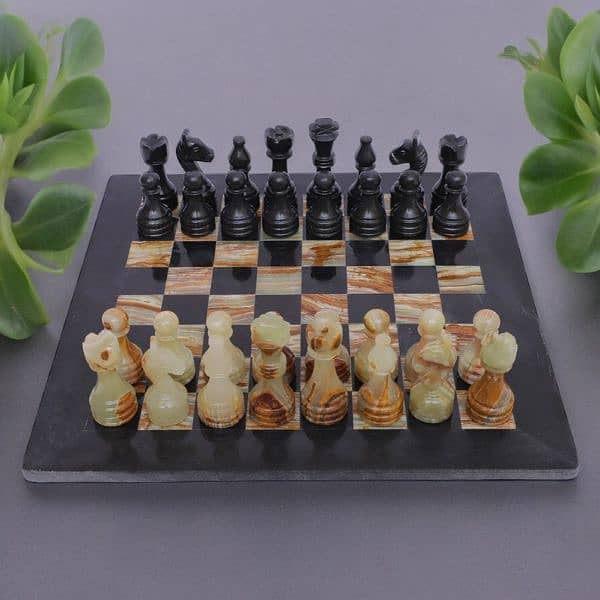 Marble Chess Set 12" 5