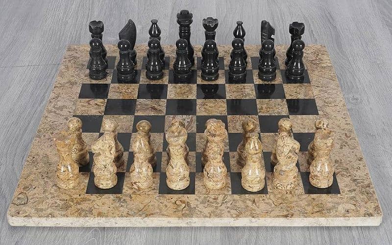 Marble Chess Set 12" 7