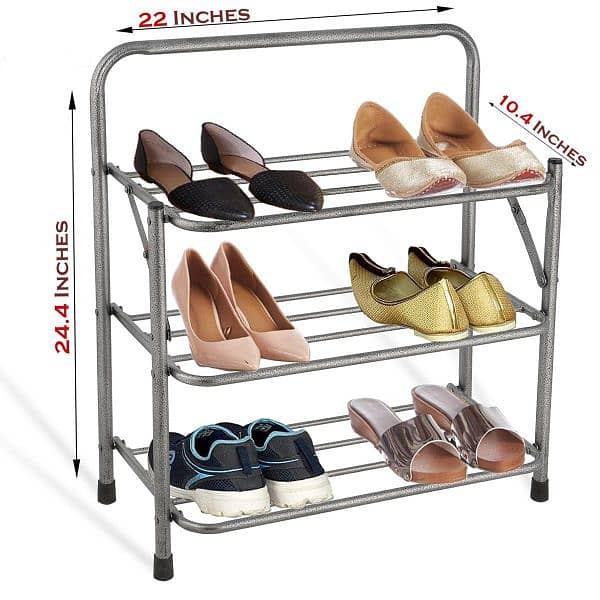 3/4/5 tier foldable shoe rack 0