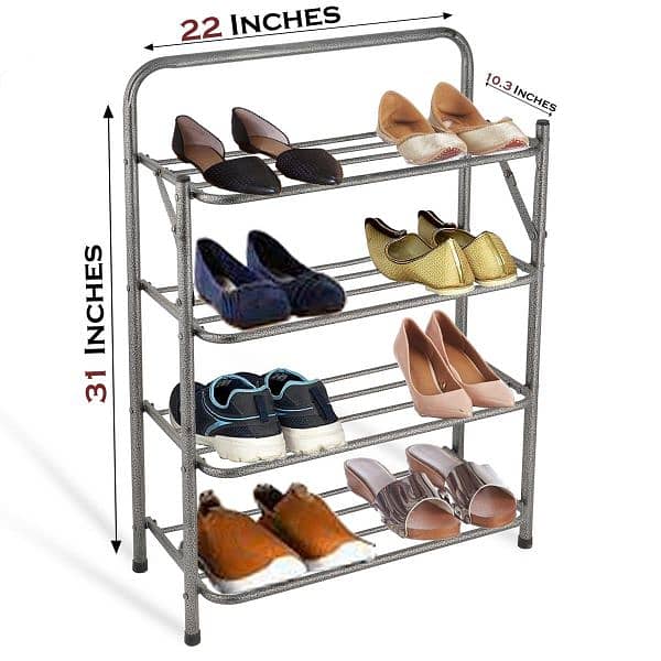 3/4/5 tier foldable shoe rack 1