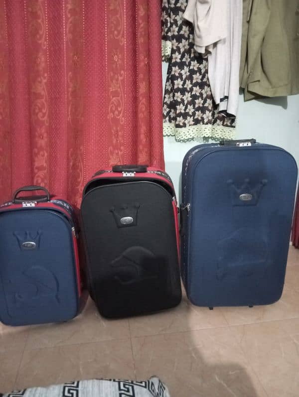 3 piece travel suitcases 1. small,1, Medium,Big 3