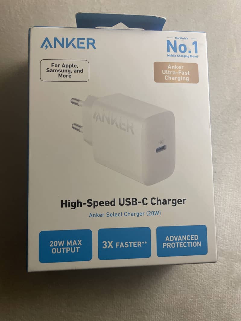 Original BOXPACK Anker Charger 20W EU White - 18 Month warranty! 0