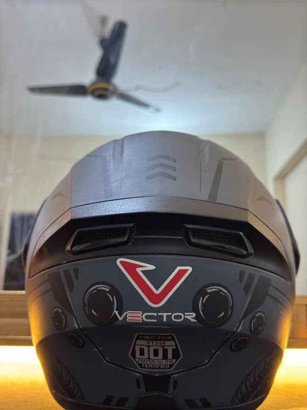 HELMET VECTOR VT-254 FLIPUP - DUAL VISOR - DOT APPROVED 3