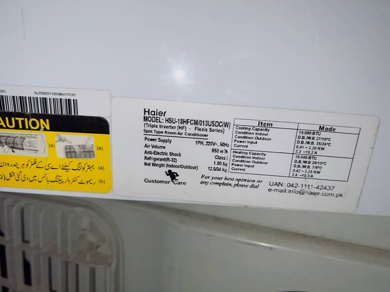 AC Haier 1.5 Ton Inverter For Sale 0