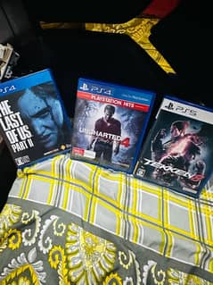 Tekken 8, Uncharted 4 , Last of us part 2