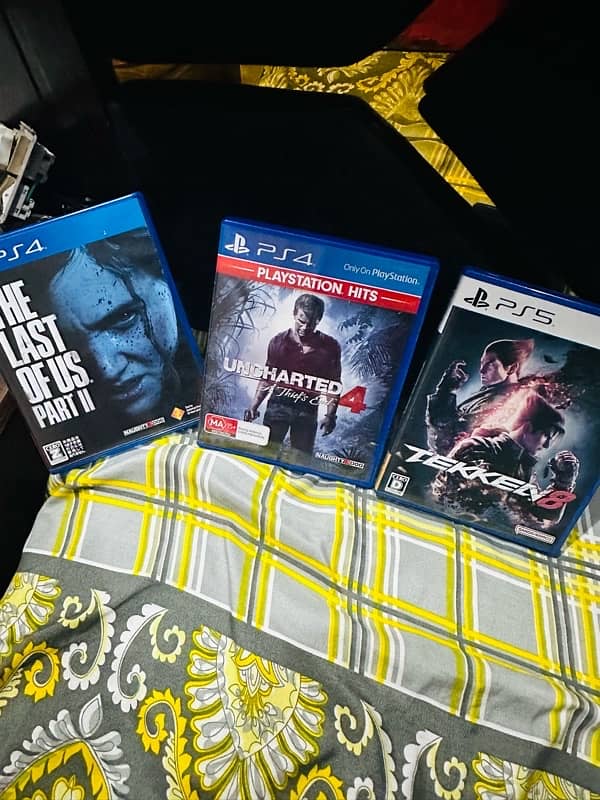 Tekken 8, Uncharted 4 , Last of us part 2 0