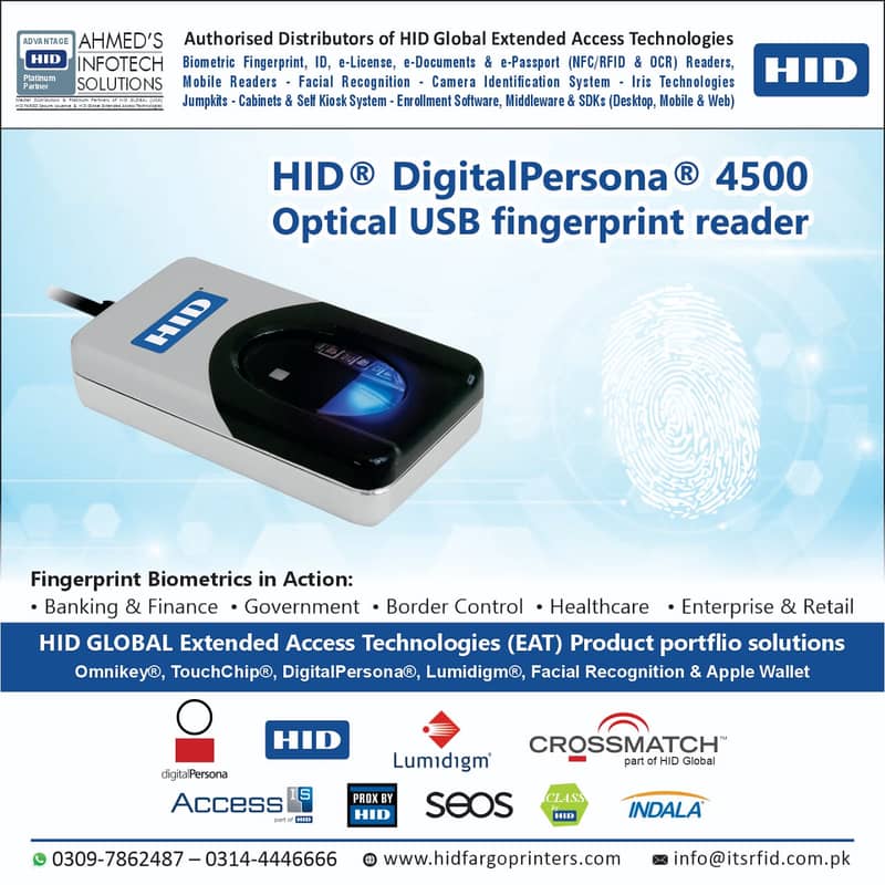 DigitalPersona/Multimodal Biometric System/Healthcare Biometric/Ban 0