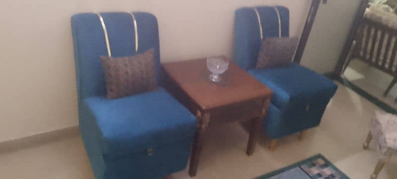 New Sofa Set with side sit stool and cushions. 11