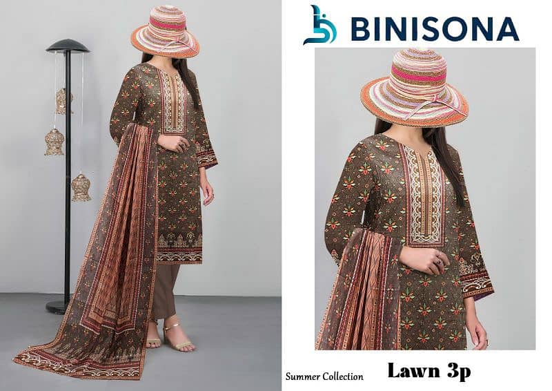 Women Dress | Casual Wear | Women 3 Pcs Suite | unstitched Suite 2