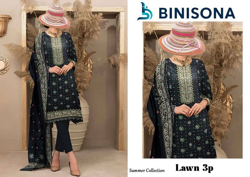 Women Dress | Casual Wear | Women 3 Pcs Suite | unstitched Suite 8