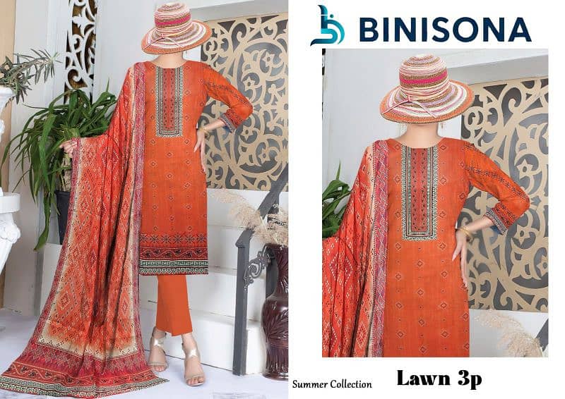 Women Dress | Casual Wear | Women 3 Pcs Suite | unstitched Suite 15