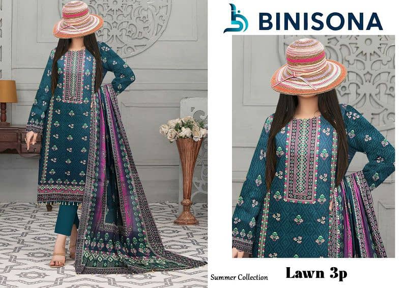 Women Dress | Casual Wear | Women 3 Pcs Suite | unstitched Suite 19