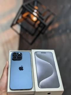 iPhone 15pro max jv blue titanium