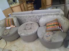 9 seat sofa set with L shape