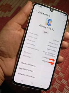 Samsung galaxy A34 5G (NoN PTA)