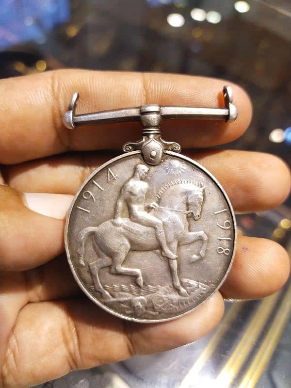 silver old medal antique 2