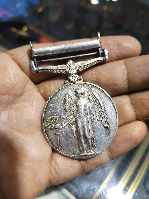 silver old medal antique 12