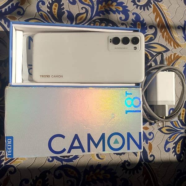 Tecno camon 18T with complete accessories 0