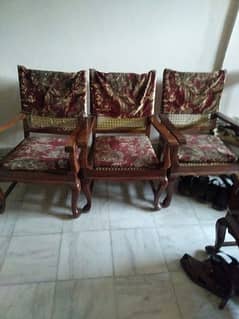 6 chairs wooden