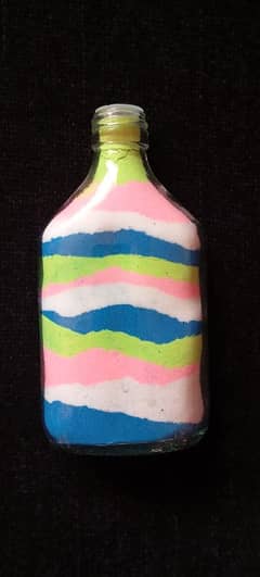 Glass Sand Art Bottle