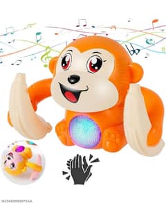 Musical Dancing And Rolling Monkey Toy For Kids.