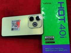 infinix hot 40i (8/128) 5000 mah battery 18 watt fast charger