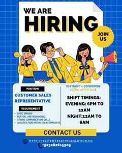 We Are Hiring Sales Executive Person