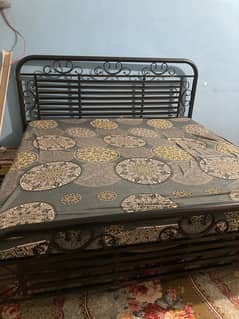 King size iron bed with mattress