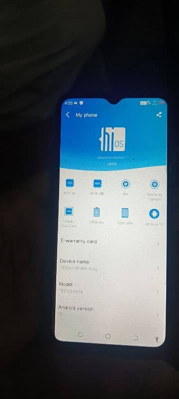 Tecno spark 6 go (4gb) ram( 64 gb) memory 1