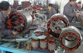 all types of electrical motors and fans winding