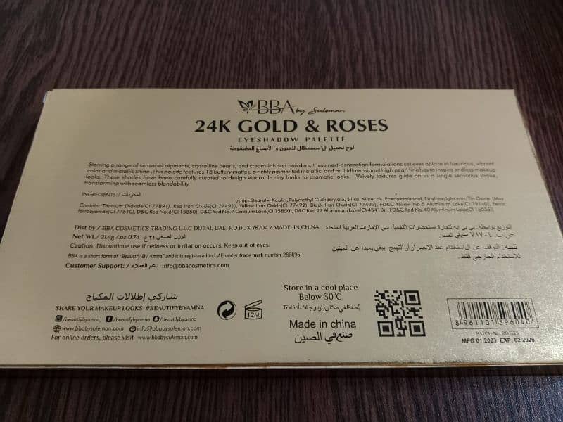 original bba 24k gold and roses 1